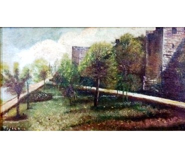 Картина "У стен замка". Königsberg;1923г. (артикул №243) - фото №2