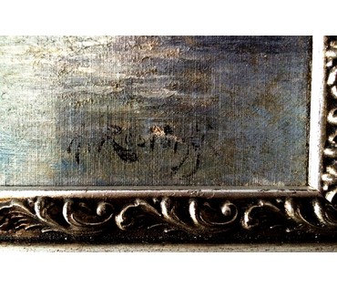 Картина "Фьорд". Rescalli Don Angelo (1884-1956). Италия. (артикул №251) - фото №3