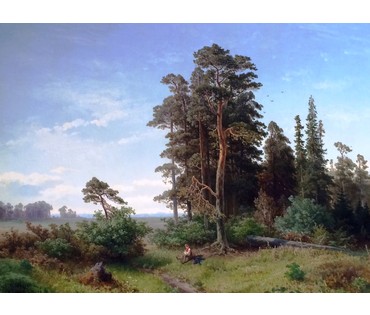 Картина "Лесная опушка". Nordgren Axel (1828-1888). Дюссельдорф 1856г. (артикул №257) - фото №1