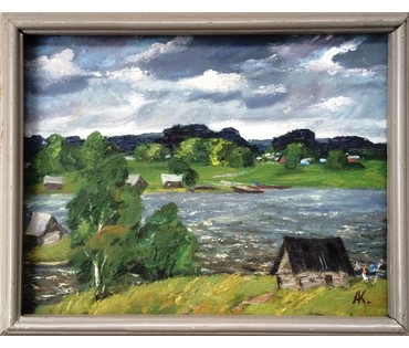 Картина "Пасмурный день". А.Коктев 1972г. №261