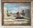 H.W.Mesdag (1831-1915) "Корабли в бушующем море", Голландия. Дерево,масло.Размер 49,5х60 см. (артикул №271) - фото №1