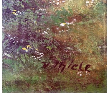 Картина "По дороге домой...". Thiele Wilhelm (1872-?). Германия. (артикул №298) - фото №3