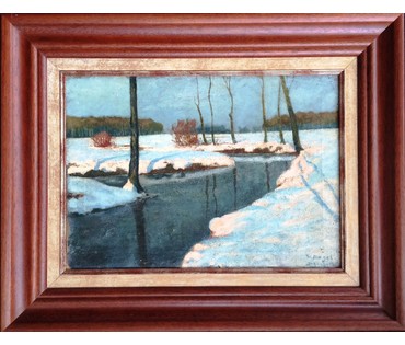 Картина"Быстрый ручей". Nagel Wilhelm (1866-1945); Германия. 1910 год. (артикул №317) - фото №1
