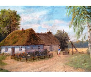 Картина "Хуторок". J.Zakrzewski. Польша. (артикул №327) - фото №2