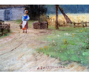 Картина "Хуторок". J.Zakrzewski. Польша. (артикул №327) - фото №3