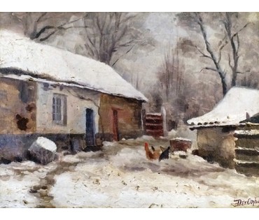 Картина "Домашнее хозяйство". Orban Desiderius. Венгрия (артикул №335) - фото №2