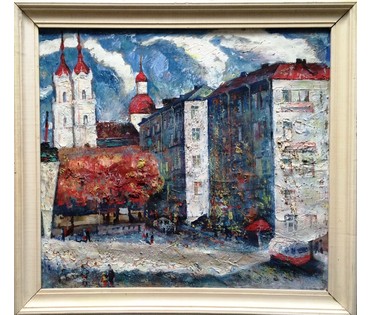 Щербаков В.Д. 1934 г.р. "Осенний багрянец" из серии "Гродно" (артикул №339) - фото №1