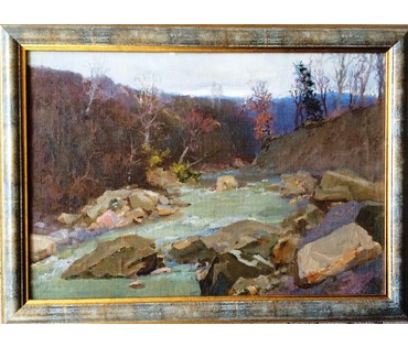 Картина "Талая вода". Дорошевич Ф.И. 1963г. №387