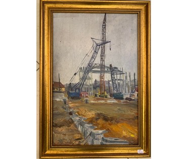 Плужник М.А. "На стройке". Гродно, 1962 год №396