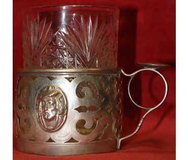 Подстаканник в стиле Ампир (84) Россия до 1900 года. Высота 5.5 см. (артикул №56) - фото №2