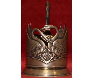 Подстаканник "ЛЕБЕДИ" (875) СССР. 1958г. Высота 13 см.