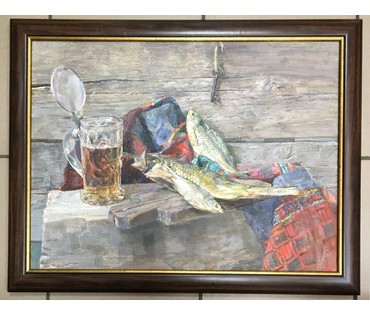 Картина "Натюрморт с бокалом пива". Ходорович В. 2014 г. НЕТ В НАЛИЧИИ (артикул №647) - фото №1