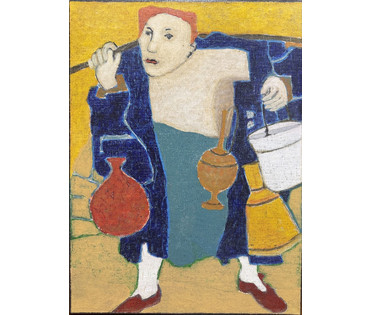 Лисовский А.С "Разносчик живой воды", 2026 г. Холст, акрил. Размер 40х30 см. № 4105 (артикул №4105) - фото №1